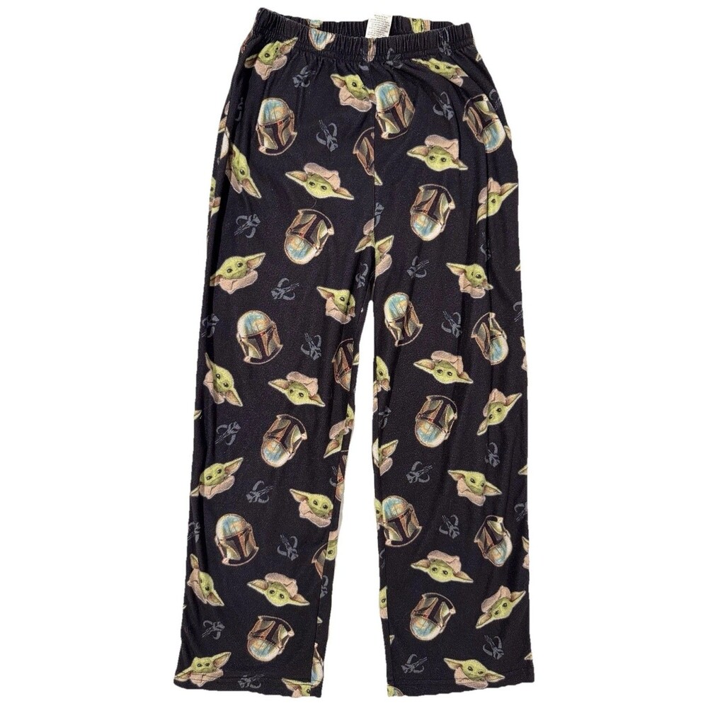 Star Wars Lucas Film Boys Pajama Sleep Pants Baby Grogu Soft Size Medium EUC